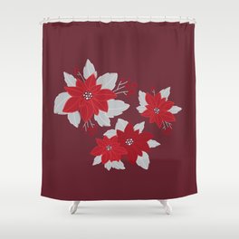Poinsettia Shower Curtain