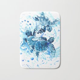 Sea Turtles Bath Mats For Any Bathroom Decor Style Society6