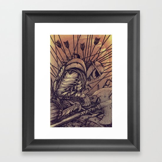 Last Struggle Framed Art Print