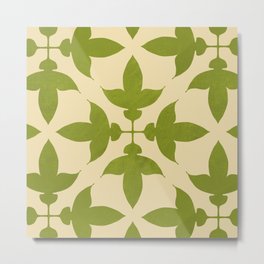 Green pattern Metal Print
