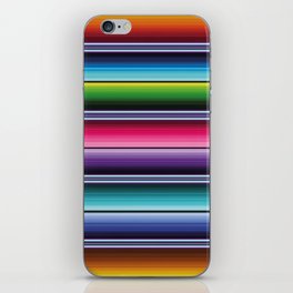 Rainbow Serape Saltillo Mexican sarape blanket vibrant zerape jorongo zarape iPhone Skin