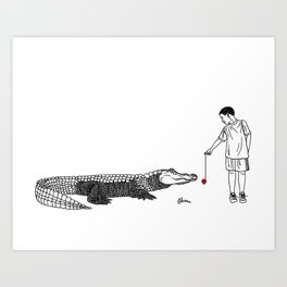 Danger Kids: Gator Games Art Print