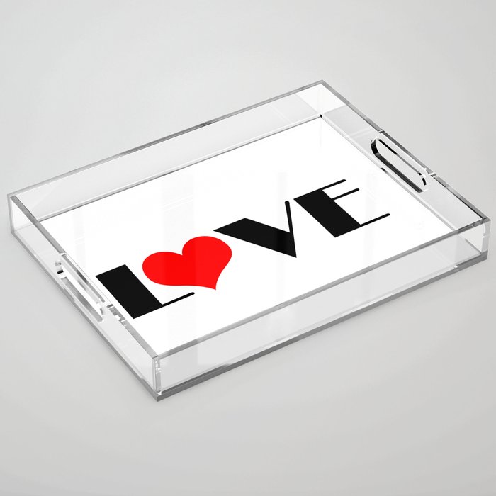 Love Acrylic Tray