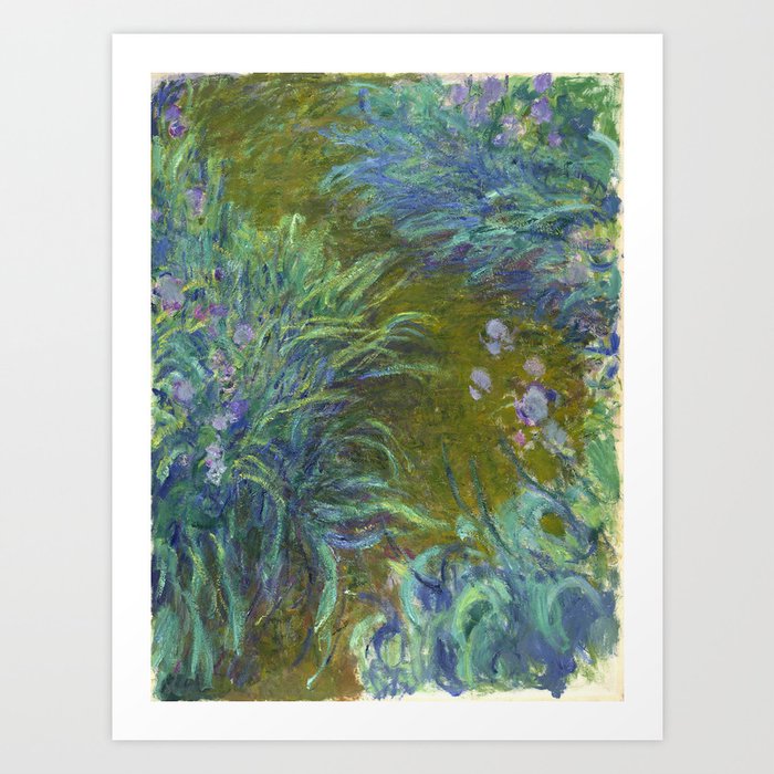 Claude Monet: Path Through the Irises 2 1917  Art Print