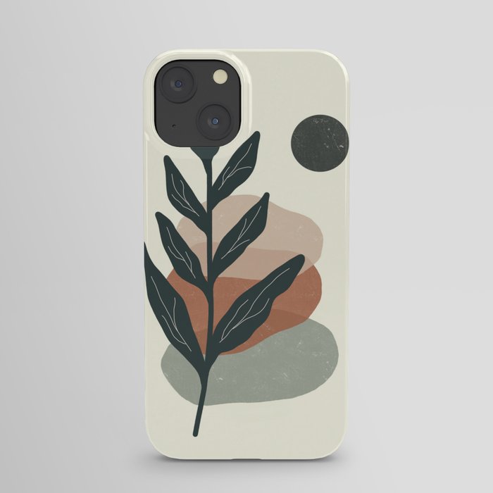 Pastel Stone and Leaf iPhone Case