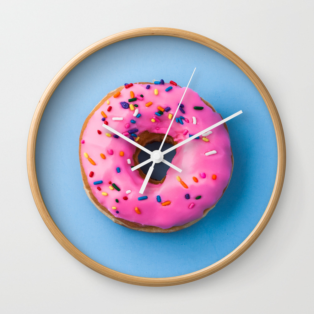 Donut Wall Clock by Thepinklife