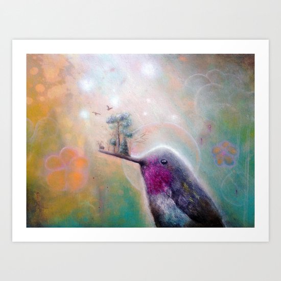 Hummingbird Art Print