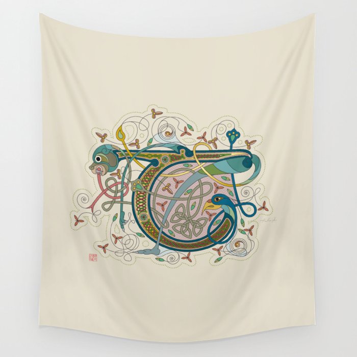 Celtic Initial T Wall Tapestry