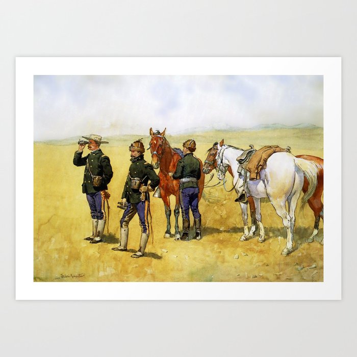 ”The Scouting Party” by Frederick Remington Art Print