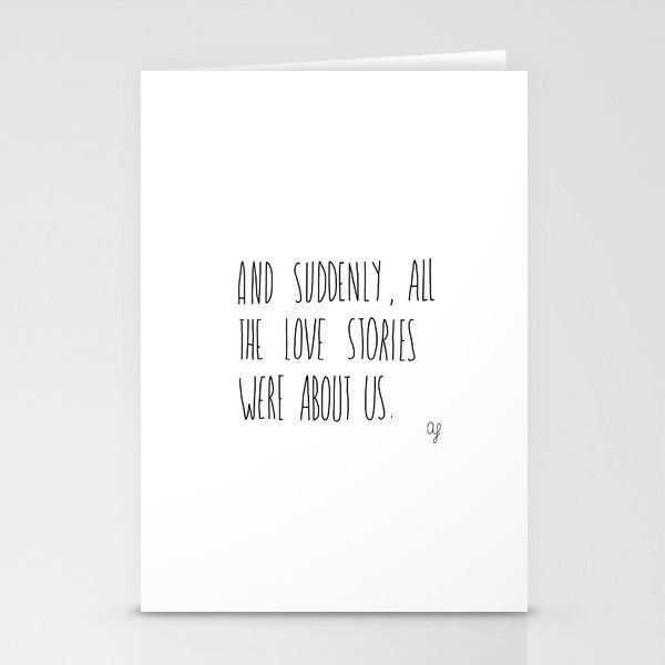 Love Story Stationery Cards