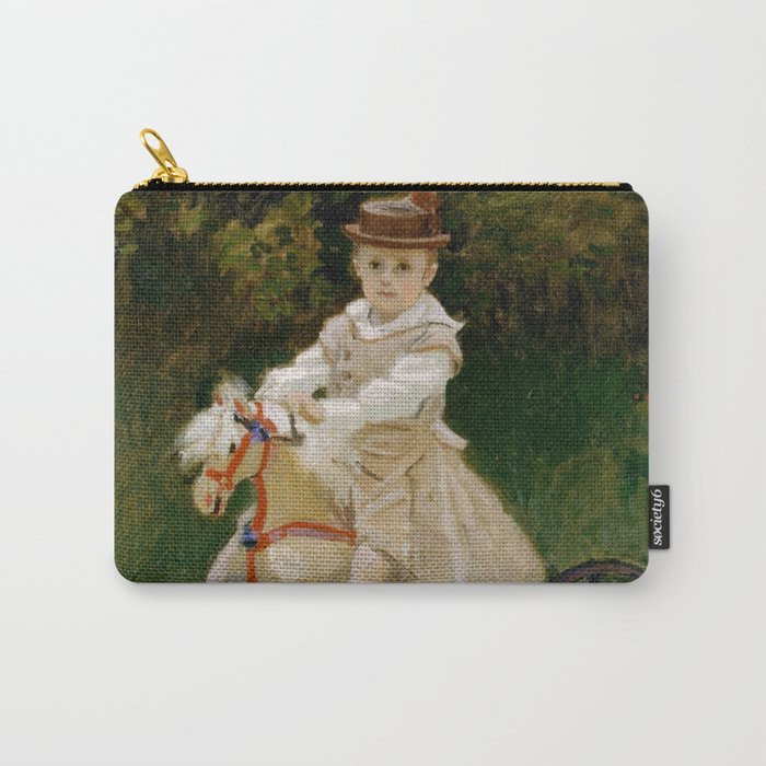 Claude Monet "Jean Monet (1867–1913) on His Hobby Horse" Carry-All Pouch