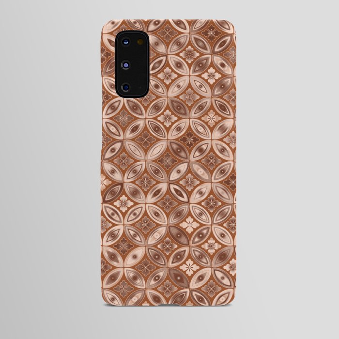 Ornate Copper Prismatic Background. Android Case