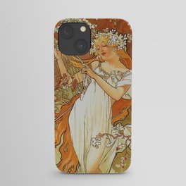 Alphonse Mucha - Spring 1896 iPhone Case