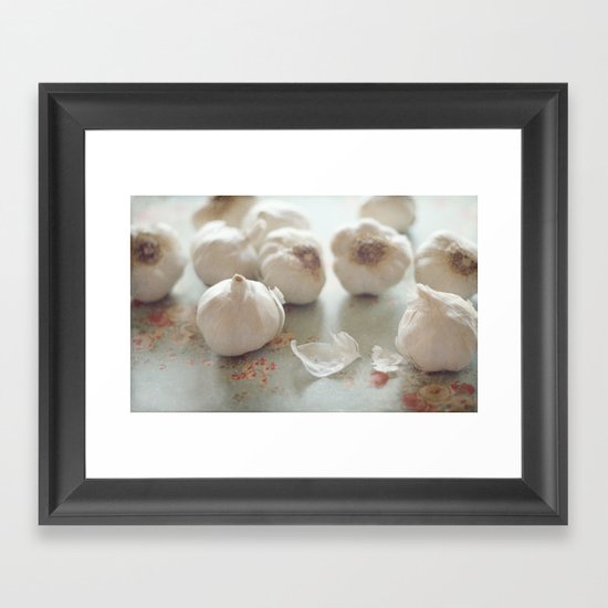 Garlic Lover Framed Art Print