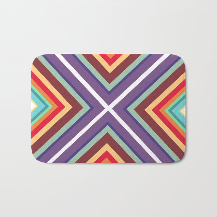 Colorful Lines Bath Mat