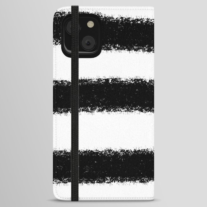 Black and white stripes iPhone Wallet Case