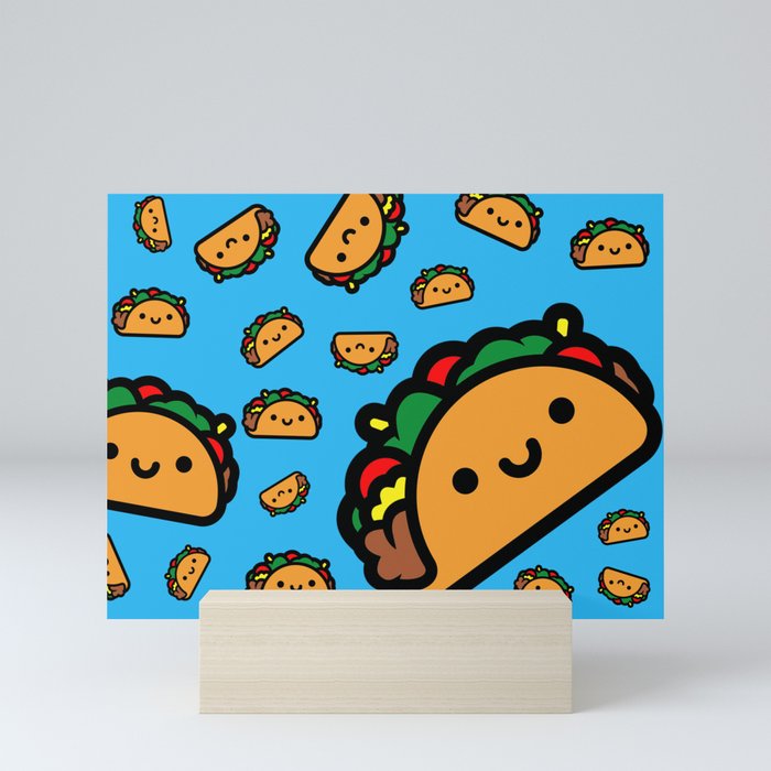 Happy Taco Mini Art Print