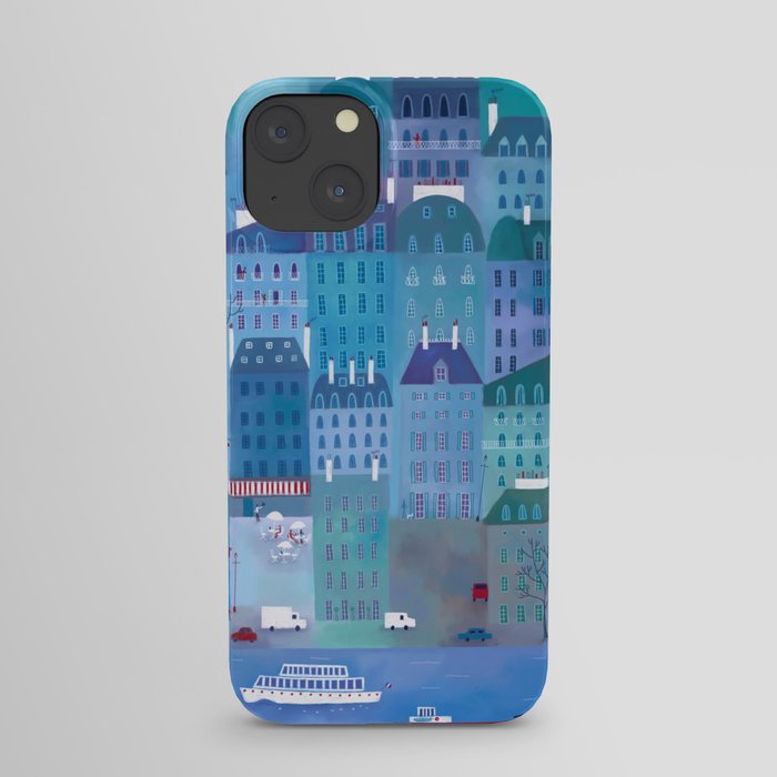Paris Blues Painting iPhone Case