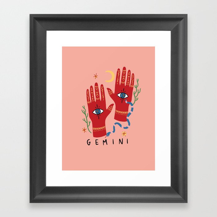 Gemini Framed Art Print