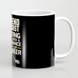 Weekend Forecast Golfing With a Chance Of Beer Coffee Mug