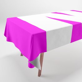 N (White & Magenta Letter) Tablecloth
