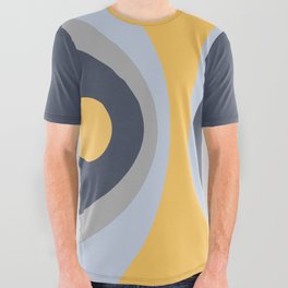 Colorful geometric composition - yellow All Over Graphic Tee