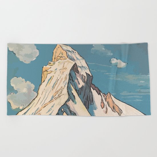 Night Mountains No. 45 Beach Towel