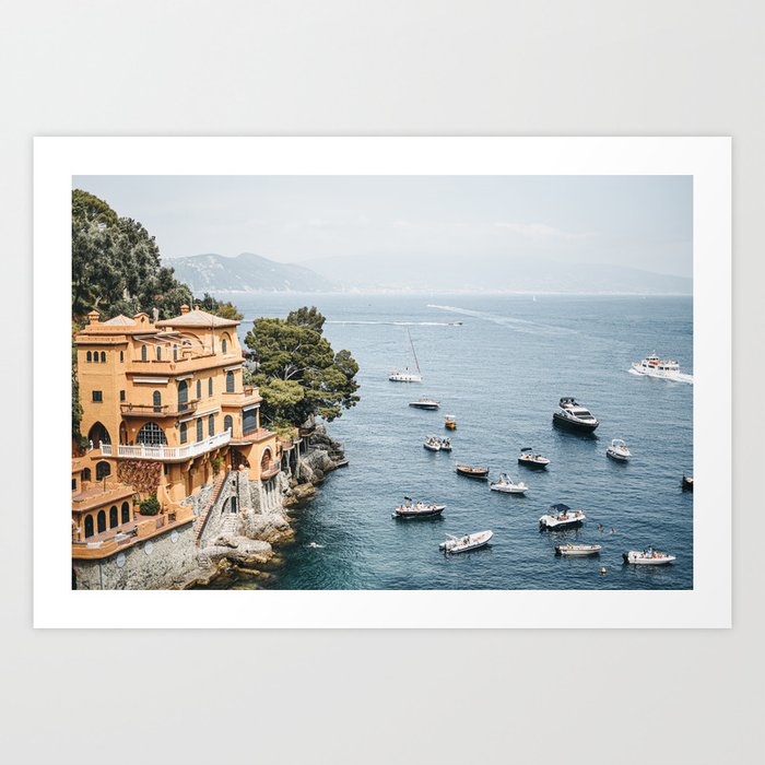 Life of the Italian Riviera | Luxury Villa & Yacht Life | Portofino Travel Prints fine art photography Art Print