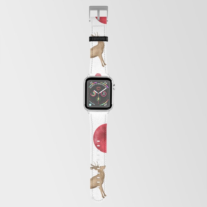 Deer and Red Bow Holidays Collection Apple Watch Band