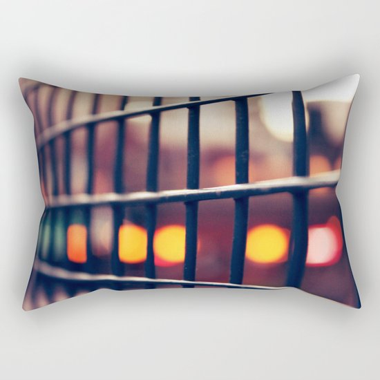 Circles and squares Rectangular Pillow