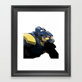 Robot Head 004 Framed Art Print