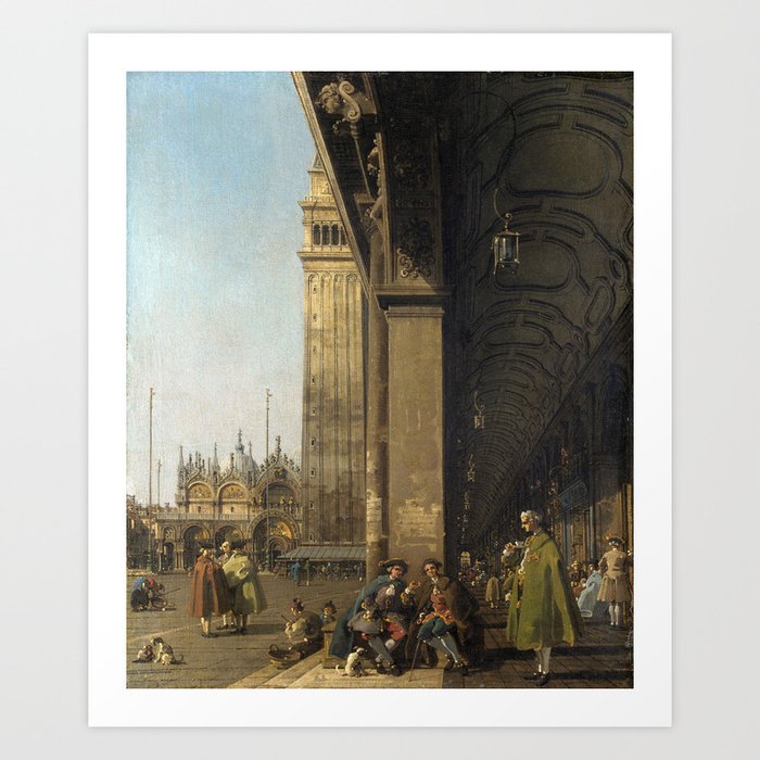 Venice, The Piazza San Marco by Canaletto Art Print