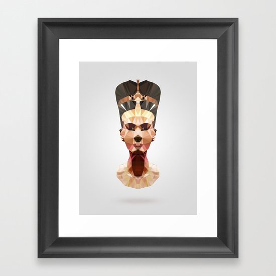 Polygon Heroes - Nefertiti Framed Art Print