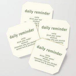 Daily Reminder Quote Coaster