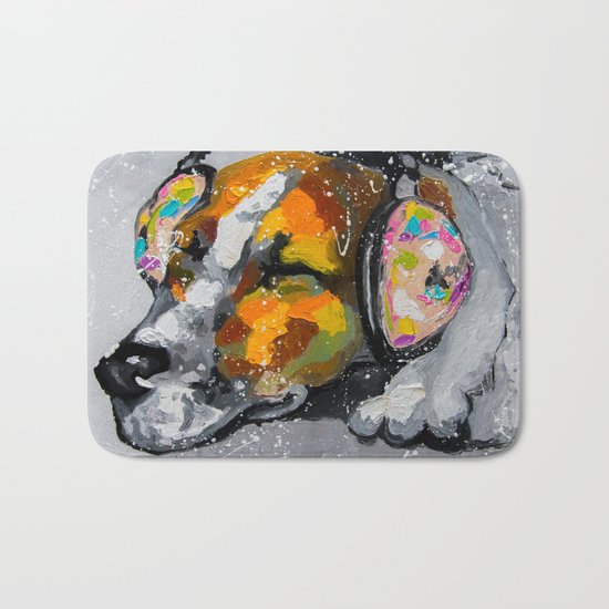 Blues for dog Bath Mat