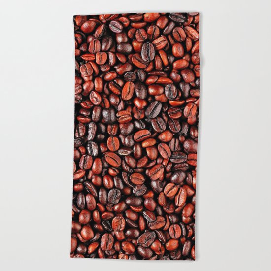 Coffee beans Beach Towel