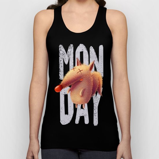 Monday fox Unisex Tank Top