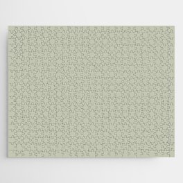 Pastel Spring Green Gray Solid Color Pairs PPG Pale Pine PPG1030-2 - All One Single Shade Hue Colour Jigsaw Puzzle