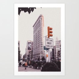 Flat Iron Building | USA | New York | Fine art urban travel photography print | Art Print Art Print