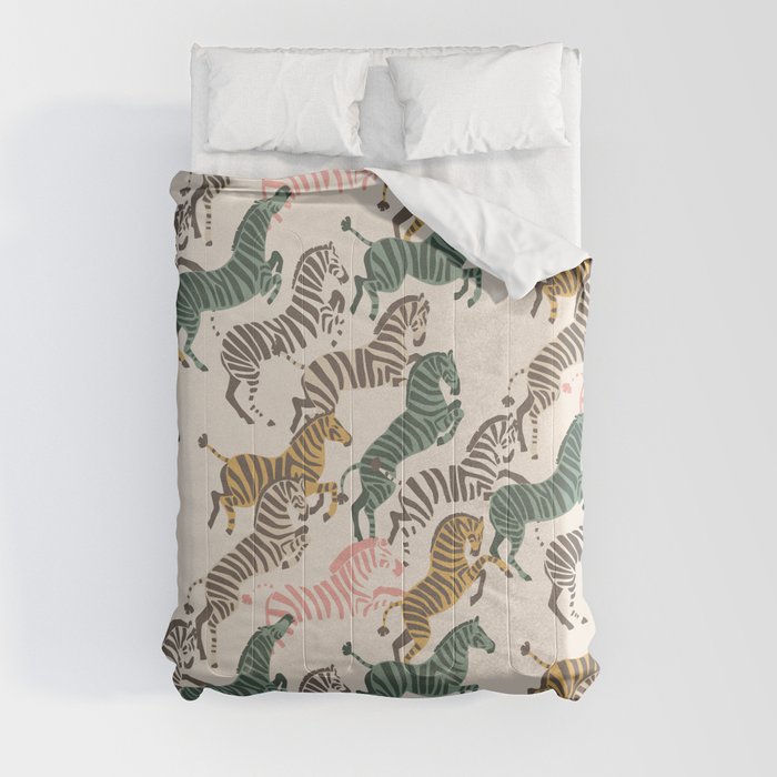 Zebra Stampede Comforter