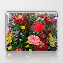 Vivid Bouquet Floral Arrangement Brightly Colored Laptop Skin