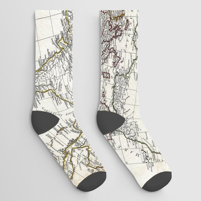 Ancient World - Anville - 1794 vintage pictorial map  Socks