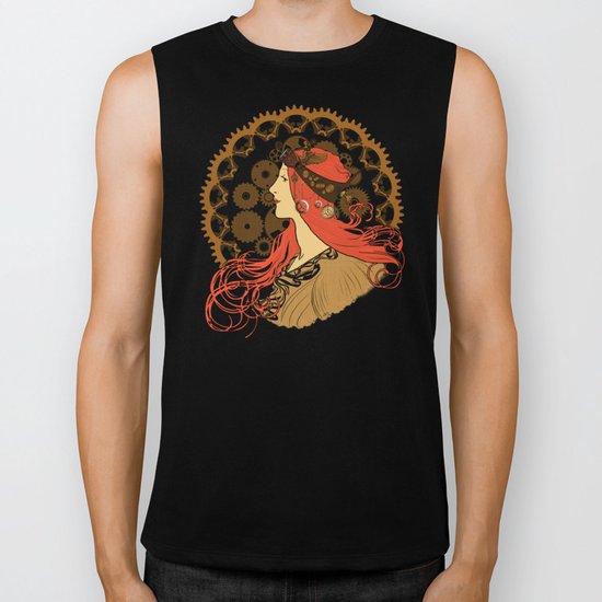 Steampunk Nouveau Biker Tank
