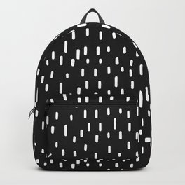 Memphis Pattern Backpack | Black And White, Back To School, Graphic Print, Digital, Retro, Vectorpattern, Drawing, 80S, Black, White 