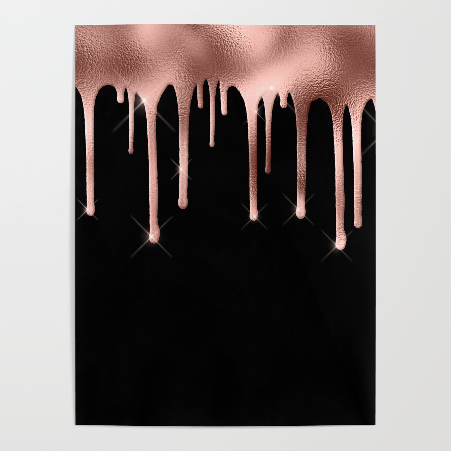 Black & rose gold clearance