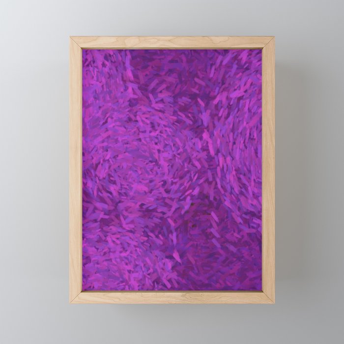 Pretty Purple Pattern Framed Mini Art Print