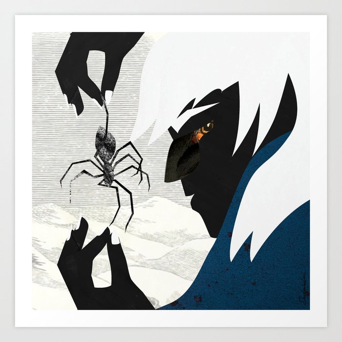 The Drow, Thinking About Lolth (Part of the Fantasy Series) Art Print
