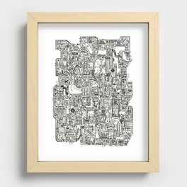Machines Connect 20 Recessed Framed Print