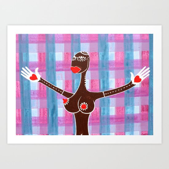 Open arms Art Print