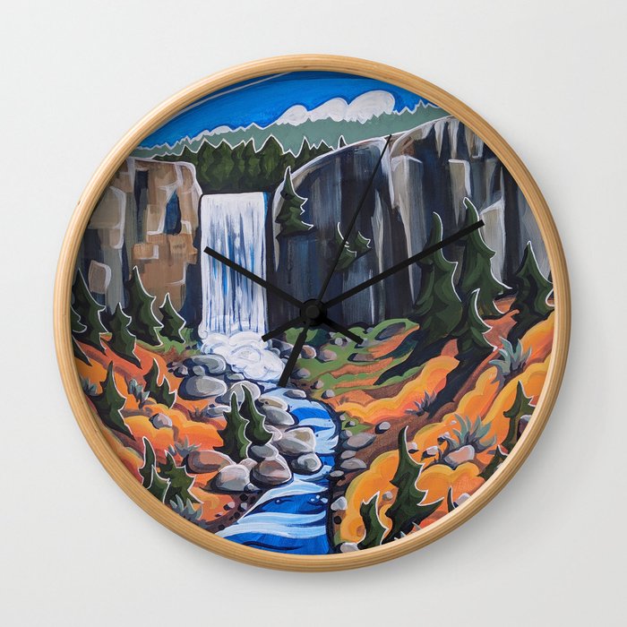 Tumalo Falls Wall Clock